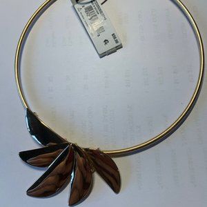 Gold Tone New Robert Lee Morris $58 Collar Necklace W/ Tags! 60% Off Retail 5.5”